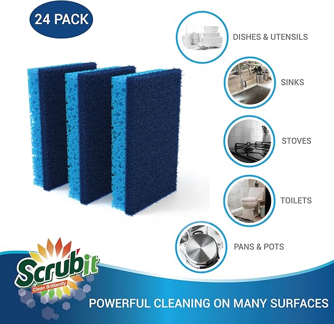 SCRUBIT Kitchen Scrub Sponges