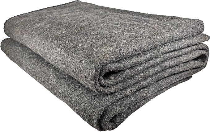 EPG Extra Large Wool Blanket with Zippered Bag | Warm, Comfortable, Stylish, Military | XL Queen/King - 72 x 92 in, 80% Wool, 5.35 lbs | Camping, Outdoor, Bedding, Emergency, Survival, Cabin, RV