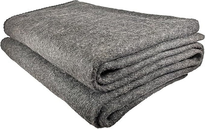EPG Extra Large Wool Blanket with Zippered Bag | Warm, Comfortable, Stylish, Military | XL Queen/King - 72 x 92 in, 80% Wool, 5.35 lbs | Camping, Outdoor, Bedding, Emergency, Survival, Cabin, RV