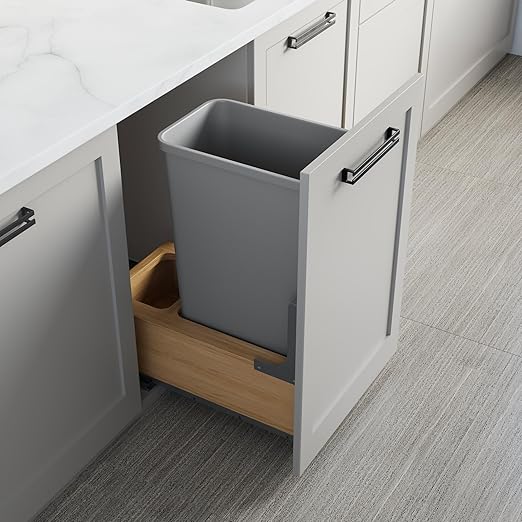 Dowell Single 50Qt Undermount Trash Pull-Out Waste Container