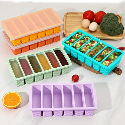 2-Pack Silicone Freezer Trays