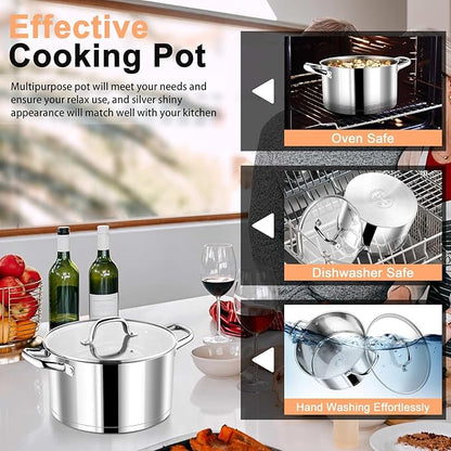 P&P CHEF 5 Quarts Cooking Stock Pot