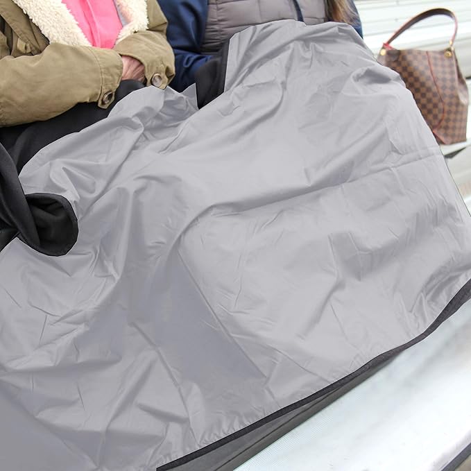 Threadart Outdoor Rainproof & Windproof Thick Stadium Blanket | for Camping, Picnic, Sports, Festivals, Football, Baseball, Concerts, Parks, Beach 55" x 79"