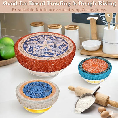 5-Size Reusable Beeswax Bowl Covers
