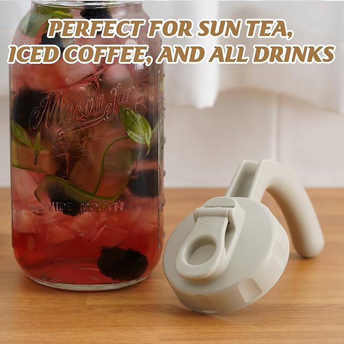 Soligt Glass Mason Jar Pitcher