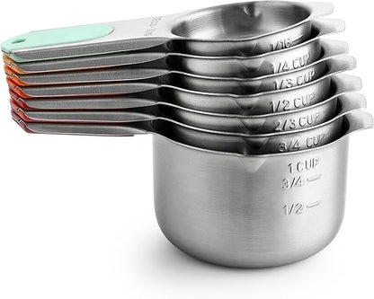 Spring Chef Magnetic Stainless Steel Measuring Cups, Kitchen Tools