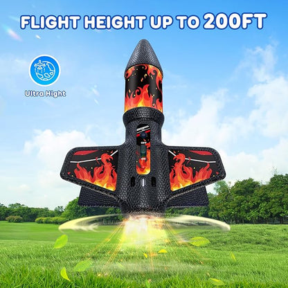 Rocket Launcher, 200 Feet of Flight Altitude, Model Rocket Kits with Launch Set, Ultra-high Flying Rocket, Rocket Toy, Kids Outdoor Toys, Gift for Kids Ages 8-12 Children's Day Gift - Red