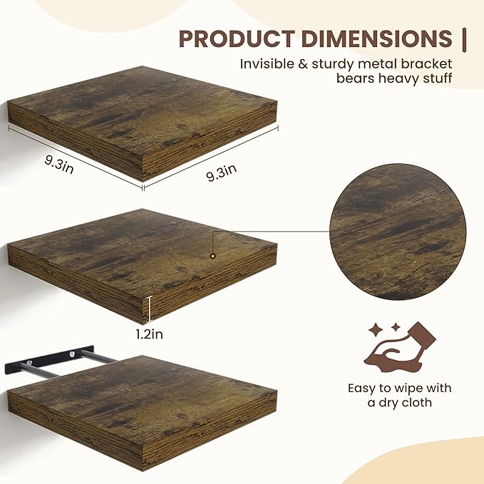 Fun Memories Floating Shelves for Wall