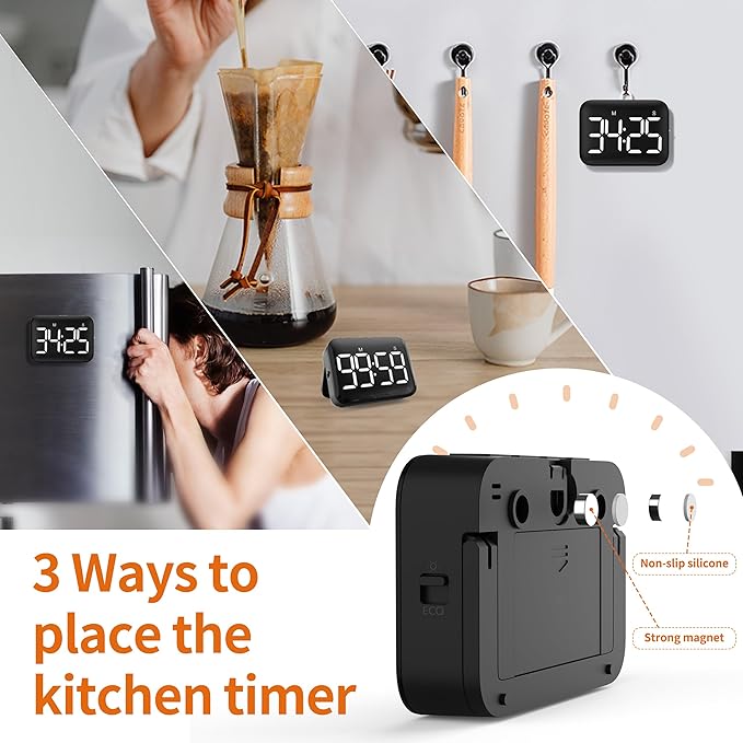 VOCOO Magnetic Kitchen Timer for Cooking