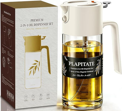PLAPITATE 17oz/500ml Premium Olive Oil Sprayer