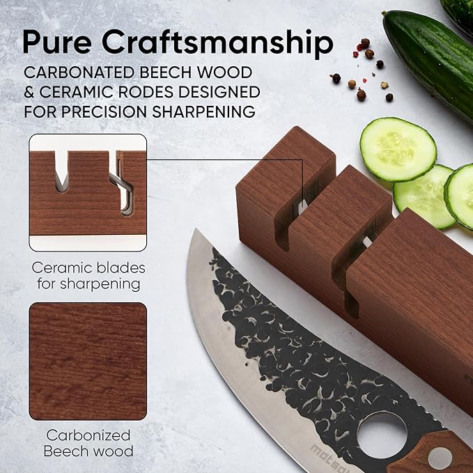 Matsato Knife Sharpener – Chef & Pocket Knife Sharpener, Knives Blade Sharpening