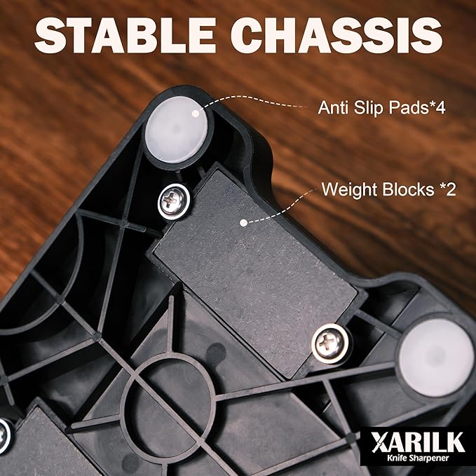 Portable Folding Adjustable Knife Sharpener – Includes 2 Diamond Sharpening