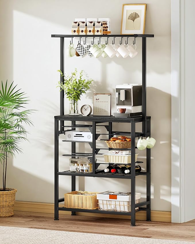 CHOEZON Pots and Pans Organizer Rack, Kitchen Bakers Rack, Kitchen Island Table