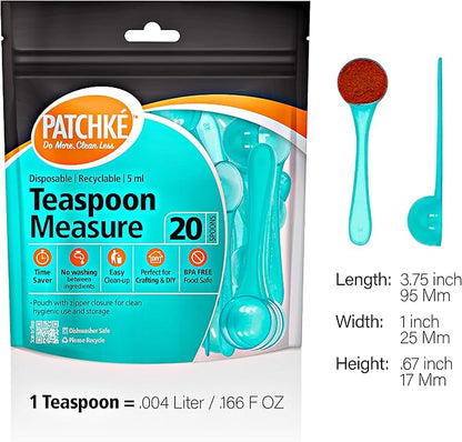 Plastic Measuring Spoons, Fits in Jar, Good