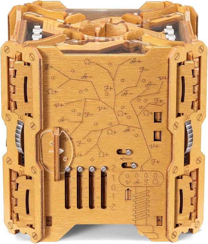 Tesla Box - Electronic Puzzle Box - Escape Room Game in a Box - Brain Teaser - 3D Wooden Puzzle for Adults - Money Puzzle Box for Cash Gift - Birthday GiftBox MoneyBox