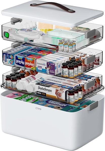CTIME 4-Tier XL Medicine Organizer