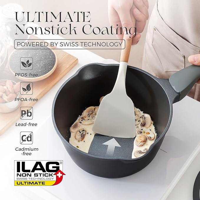 PRICUSIS Nonstick Saucepan