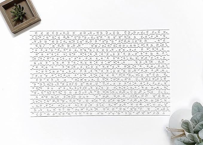 The Clearly Impossible Puzzle 500 Pieces Hard Puzzle for Adults (Acrylic, Jigsaw, 18.75x11 inches, 1 Pound, Made in USA)