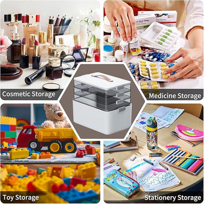 CTIME 4-Tier XL Medicine Organizer