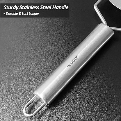Professional Zester Grater Extra Coarse for Potato, Zucchini, Carrot, Apple, Cabbage and Cheese, Kitchen Grater with Razor-Sharp Stainless Steel Blade (Extra Coarse)