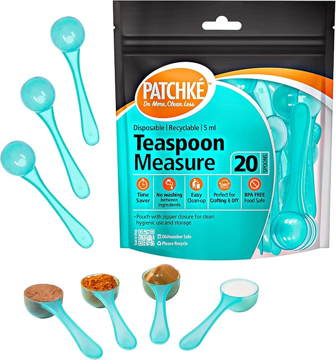 Plastic Measuring Spoons, Fits in Jar, Good