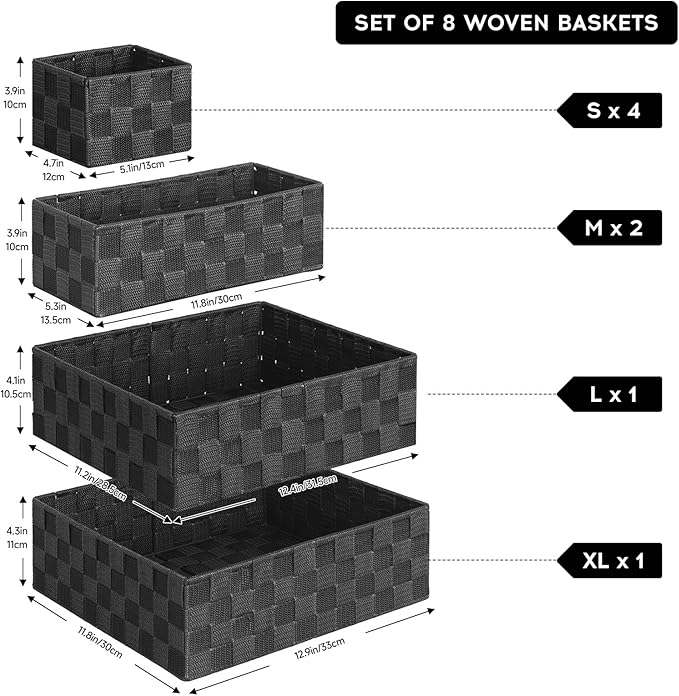 Posprica Woven Baskets, Storage Baskets