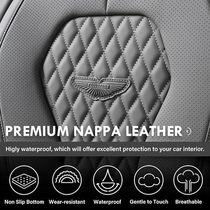 Coverado Seat Covers, Car Seat Covers Full Set, Gray Car Seat Cover, Car Seat Cushion Waterproof, Car Seat Covers Front Seats Back Seat Covers, 8839 Car Seat Protector Universal Fit Most Cars