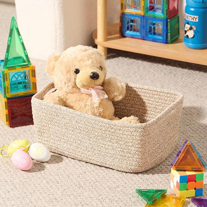 MiniArk Small Storage Baskets for Organizing | Closet Organizer Bins | Shelf