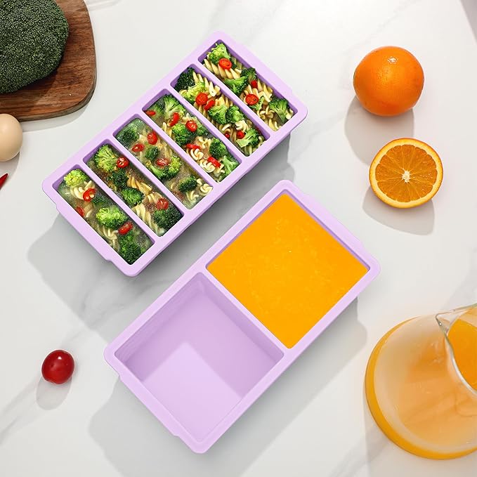 2-Pack Silicone Freezer Trays