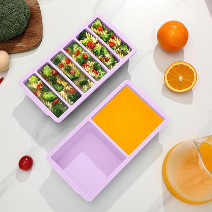 2-Pack Silicone Freezer Trays