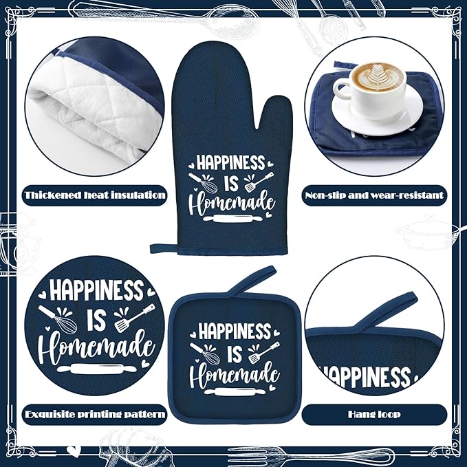 Fourluoo 10 Pcs Farmhouse Kitchen Decor and Accessories Set 4 Kitchen Towels 2