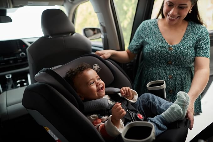 Safety 1st Turn and Go 360 ST 360 Rotating Car Seat, SafetySwivel, SecureTech Installation, All-in-One Convertible Car Seat, 3-in-1 Rear-Facing, Forward-Facing, Booster, 5-100 lbs, Dark Triad