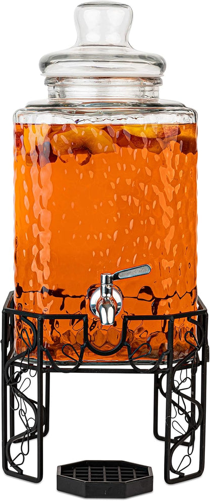 2.5 Gallon Glass Beverage Dispenser