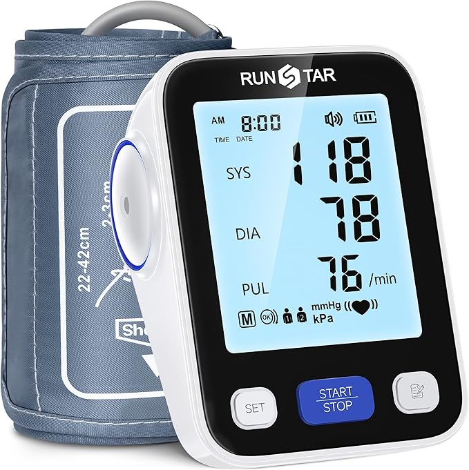 RunStar Upper Arm Blood Pressure Monitor