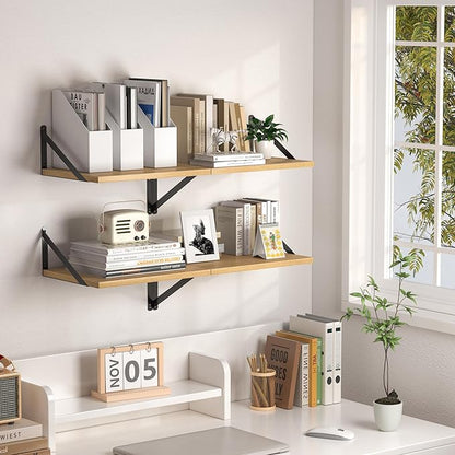 Heimlove 12 Inch Deep Floating Shelves