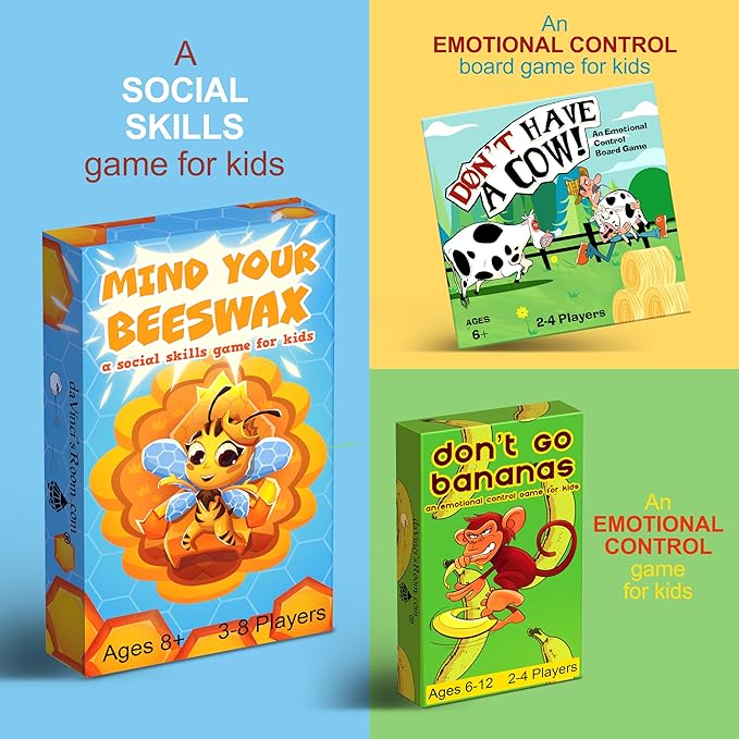 da Vinci's Room Mind Your Beeswax - Social Emotional Learning Activities and Social Skills Games for Kids 8+ | 3-8 Players