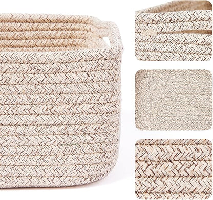MiniArk Small Storage Baskets for Organizing | Closet Organizer Bins | Shelf