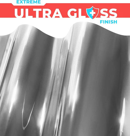ColorFusion PPF by VViViD, Gloss GT Silver Dry Apply PPF Vinyl Car Wrap Roll 10ft x 5ft
