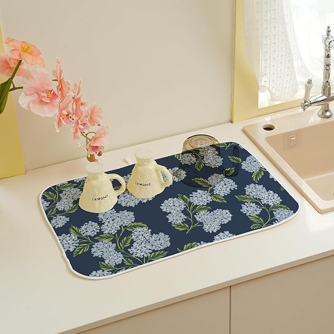 Spring Dish Drying Mat 18x24 Inches