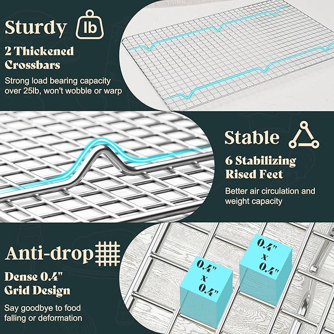 Cooling Racks for Cooking and Baking