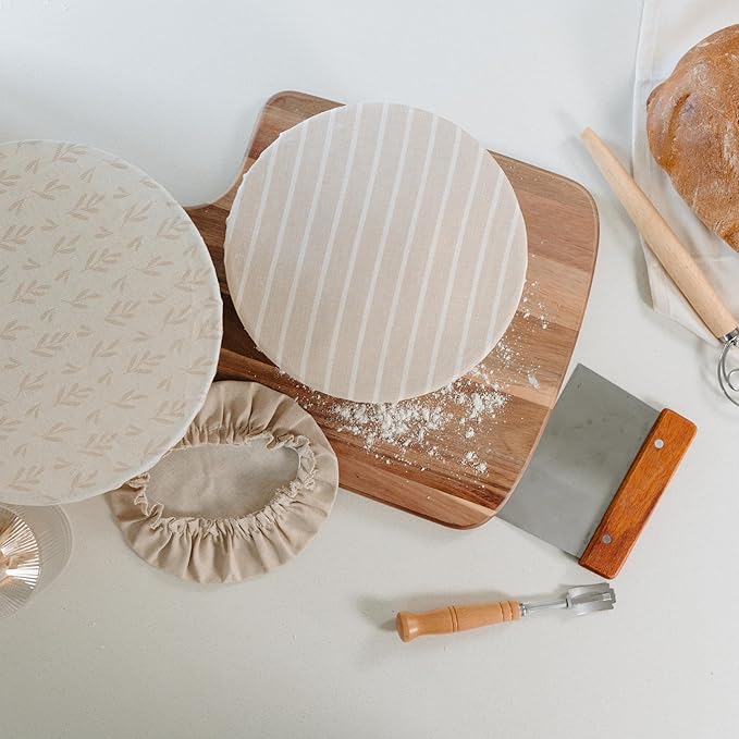 Beautiful Linen Cotton Blend Bowl Covers