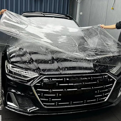 TPU Paint Protection Film PPF, Self-Healing Car Clear Bra with UV Resistance, 7.5MIL,Anti-Corrosion & Hydrophobic Coating, Anti-Oxidation, Gloss Enhancement. (11.8inchX39inch)