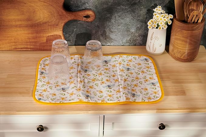 Primitives by Kathy Decorative Kitchen Drying Mat, Full Color Design,