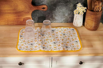 Primitives by Kathy Decorative Kitchen Drying Mat, Full Color Design,