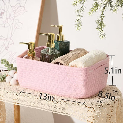 MiniArk Small Storage Baskets for Organizing | Closet Organizer Bins | Shelf
