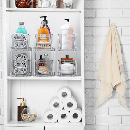 Simple Houseware 2-Tier Narrow Basket Drawer Cabinet Pull-Out Organizer