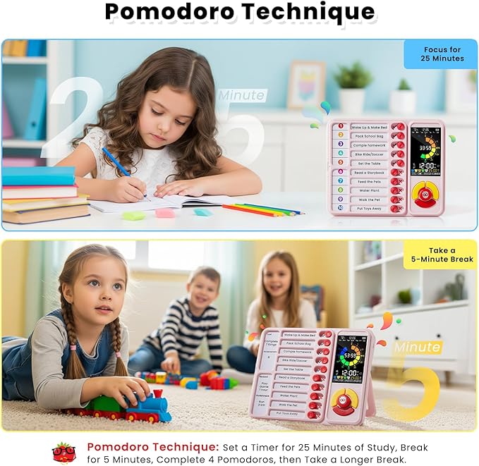 ADHD Tool for Kids, 5-in-1 Visual Timer