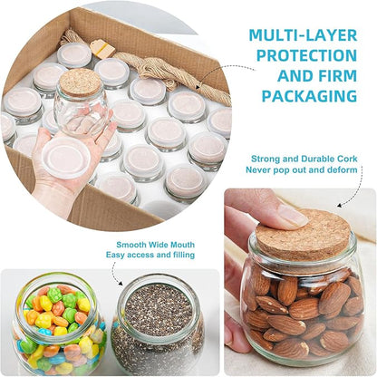 Syntic 40 Pack Small Glass Jars