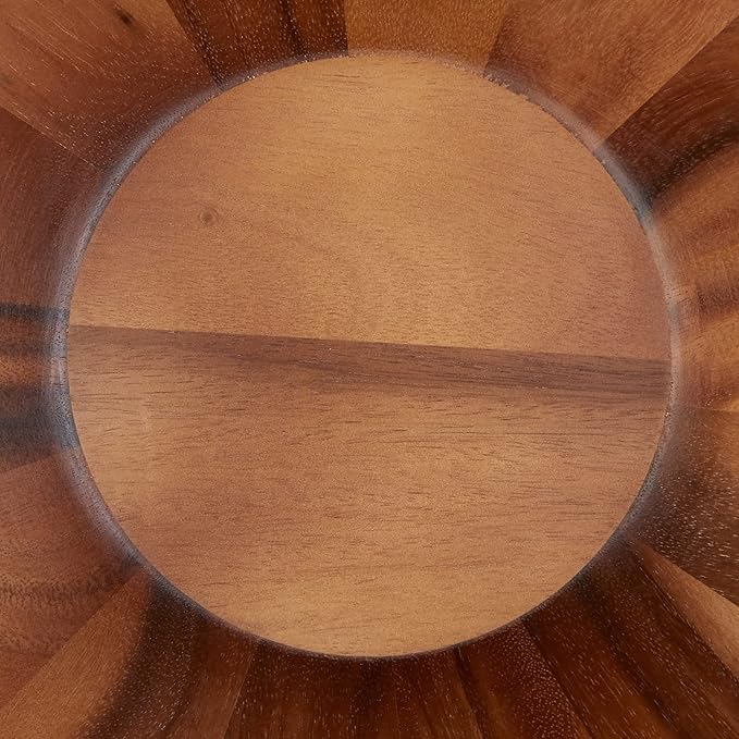 Lipper International Acacia Round Flair Bowl