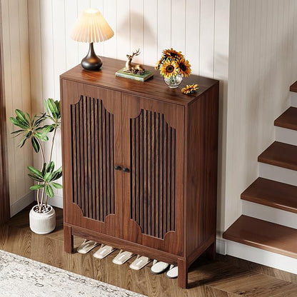 Tribesigns Shoe Cabinet with Doors, 5-Tier Shoe Storage Cabinet with Adjustable